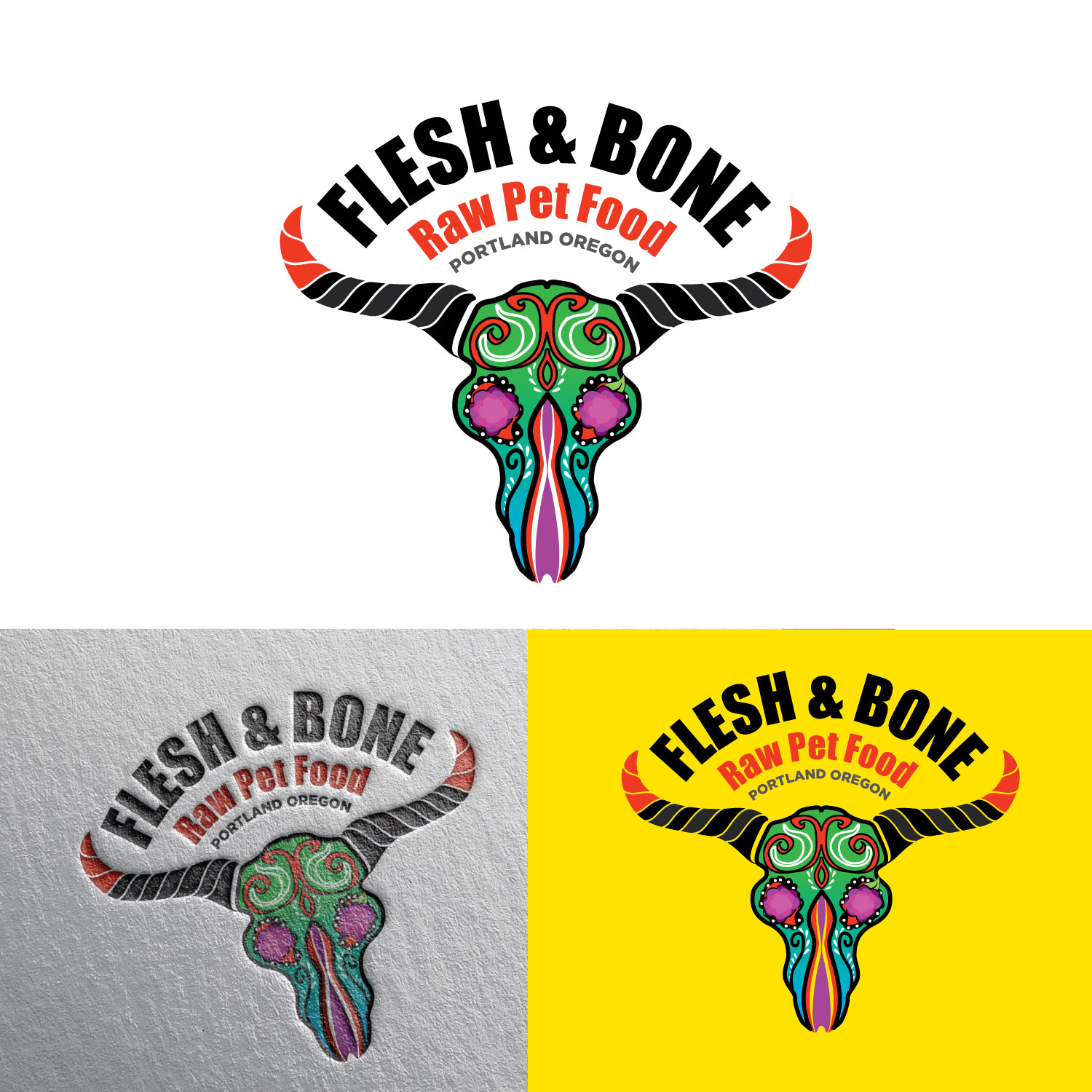 Logo Design by concepts for Flesh and Bone Raw Pet Food | Design #18253747