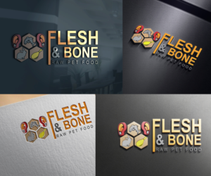 Logo Design by YoungS for Flesh and Bone Raw Pet Food | Design: #18184354