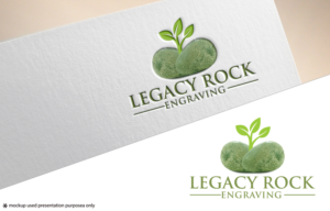 Legacy Rock Engraving | Logo Design by Juli creation