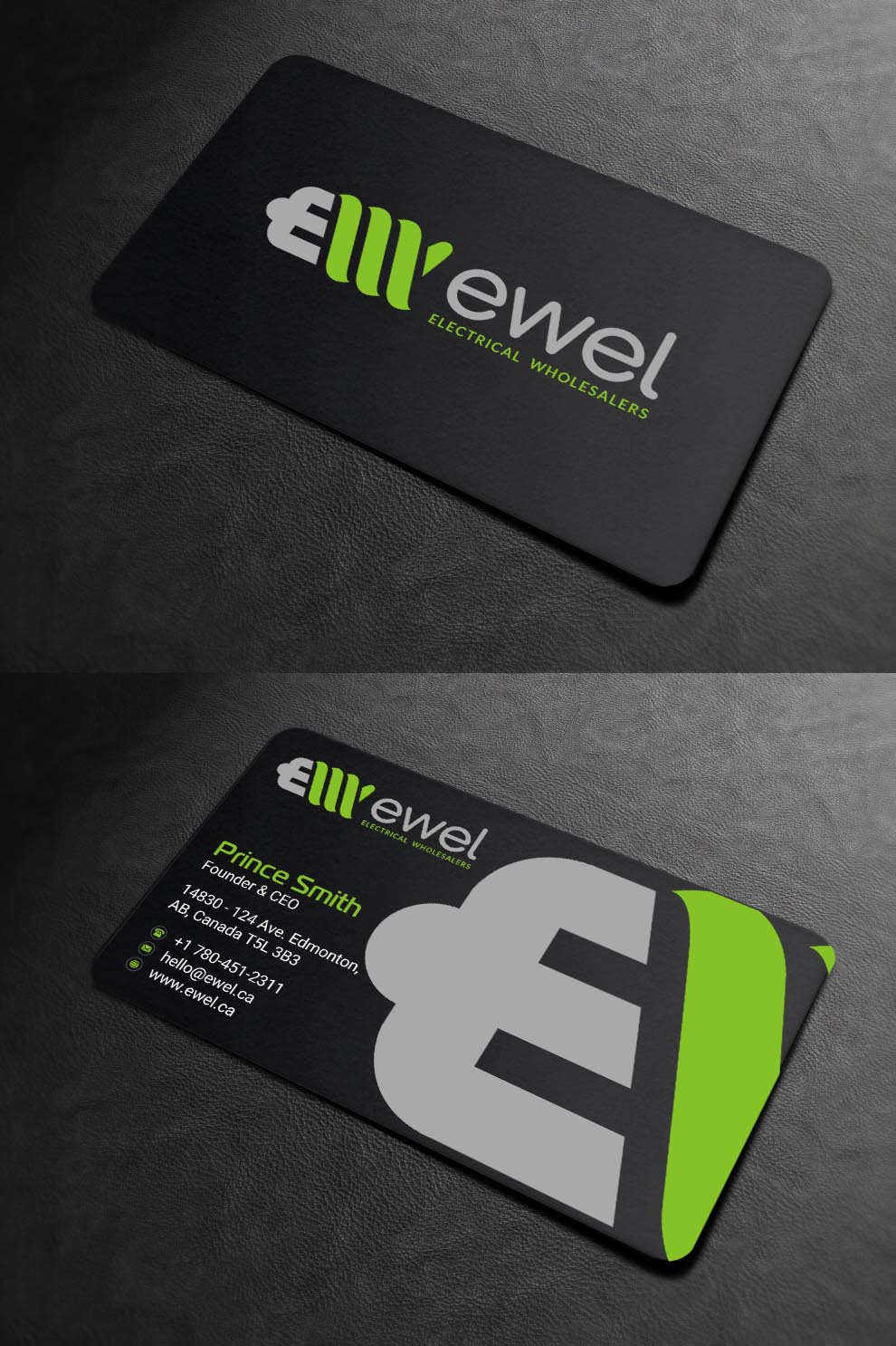 Diseño de Tarjeta de Presentación por INDIAN_Ashok para EWEL | Diseño #18171023