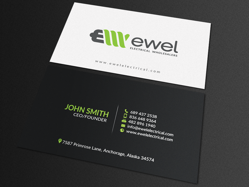 Business Card Design by chandrayaan.creative for EWEL | Design #18168674