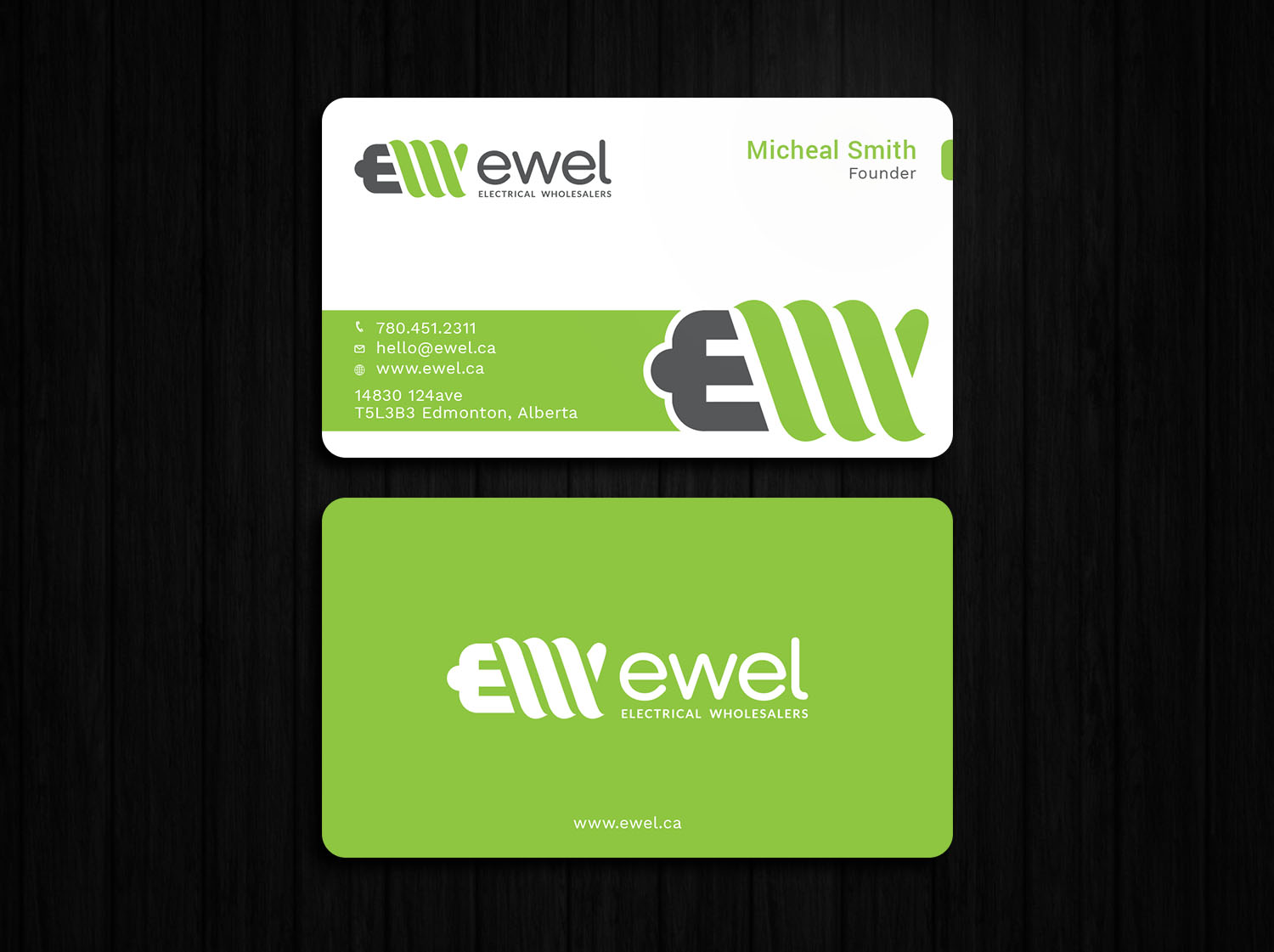 Diseño de Tarjeta de Presentación por Tripti Ranjan Gain para EWEL | Diseño #18171253