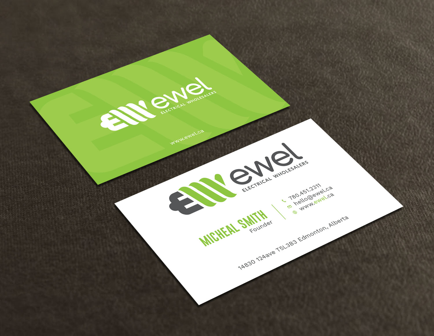 Diseño de Tarjeta de Presentación por Tripti Ranjan Gain para EWEL | Diseño #18171296