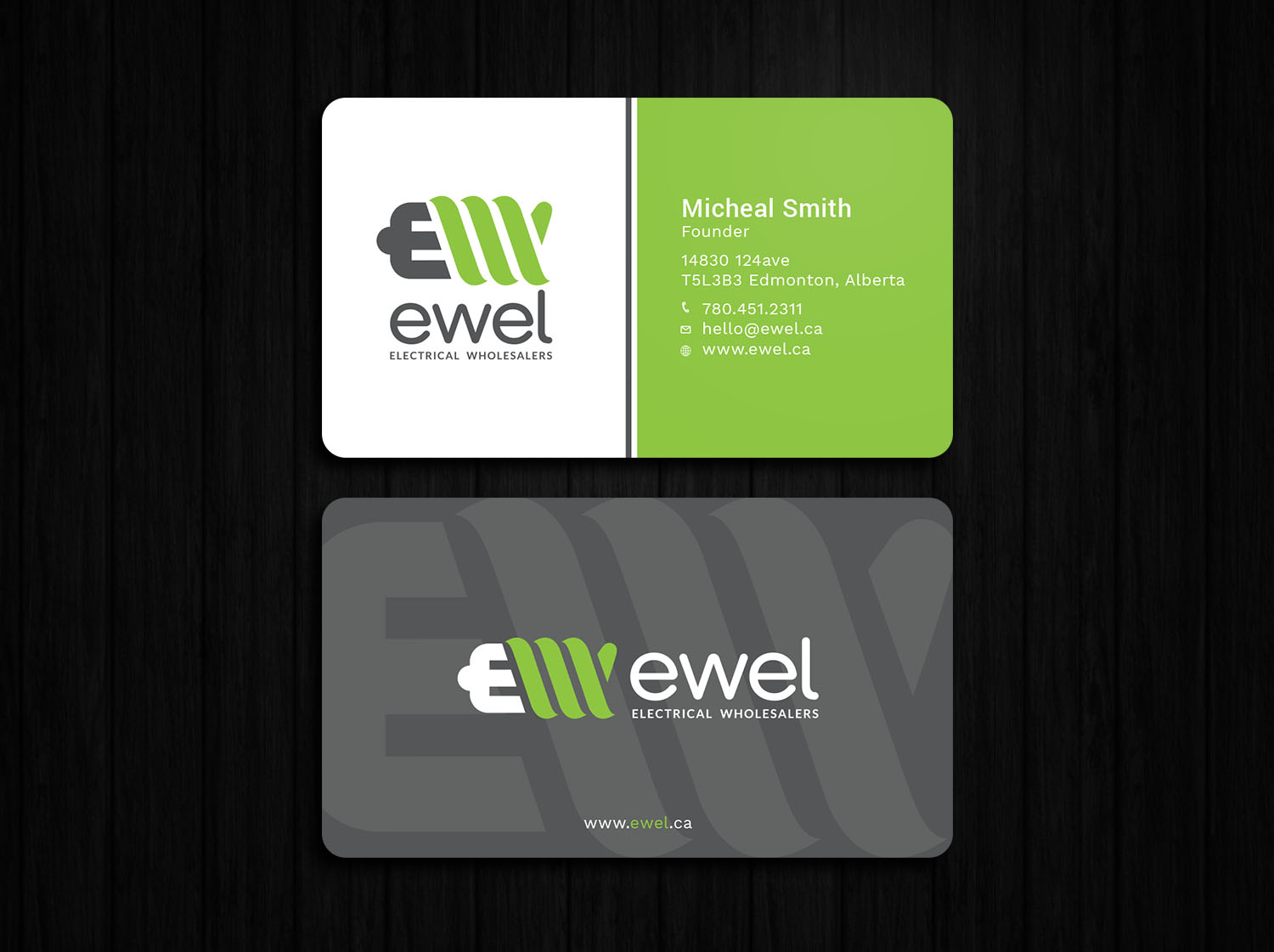 Diseño de Tarjeta de Presentación por Tripti Ranjan Gain para EWEL | Diseño #18171306