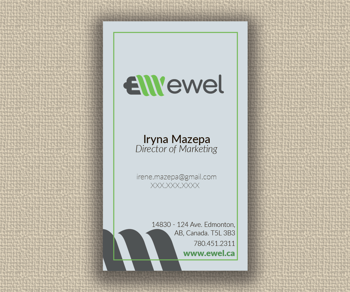 Visitenkarten-Design von ESV für EWEL | Design #18248817