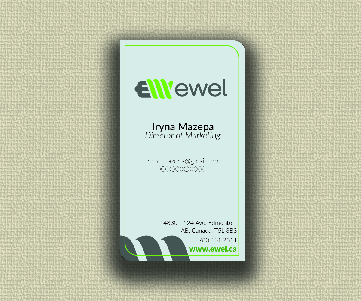 Business Card Design by ESV for EWEL | Design #18253725