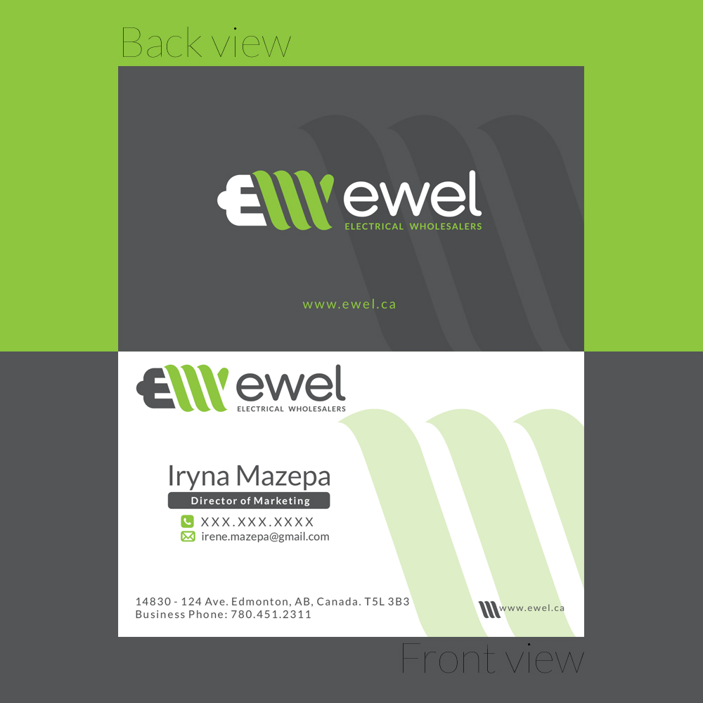 Visitenkarten-Design von Abu_Dan für EWEL | Design #18252991