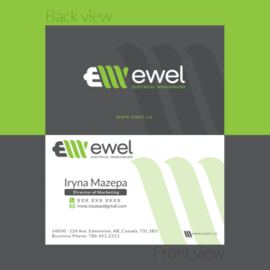 Design de Carte de Visite par Abu_Dan pour EWEL | Design : #18252991