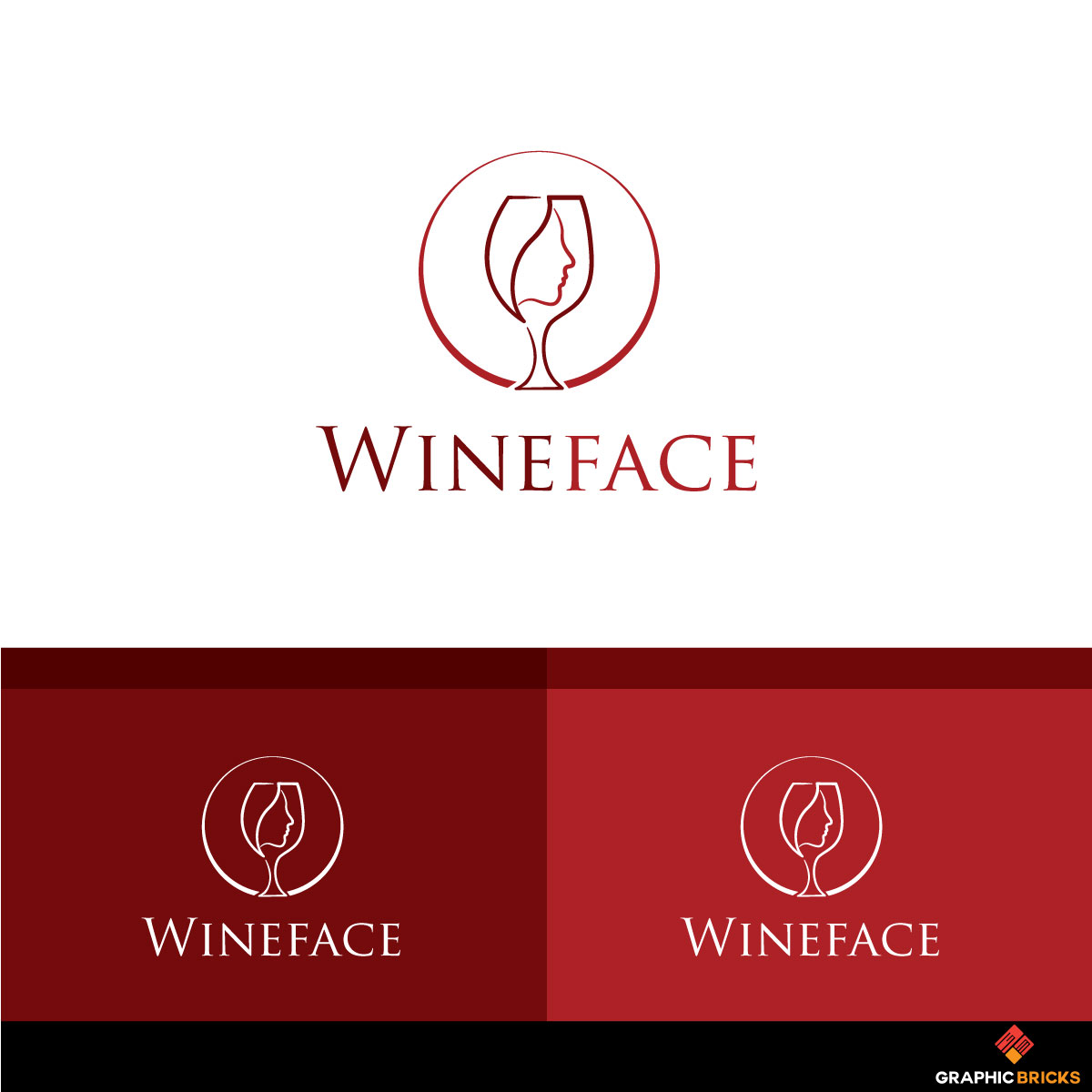 Logo Design by Graphic Bricks for Wineface Australia Pty. Ltd. | Design: #18375825