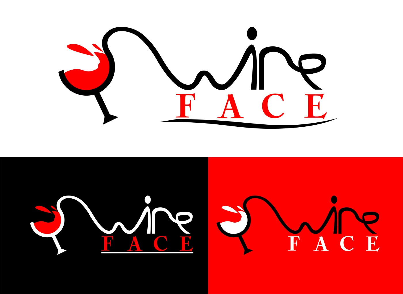 Logo Design by IdentsArt for Wineface Australia Pty. Ltd. | Design #18282100