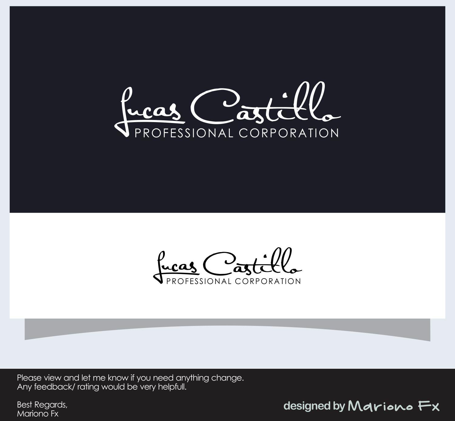 Logo Design by Mariono Fx for Lucas Castillo, PC | Design #18174253