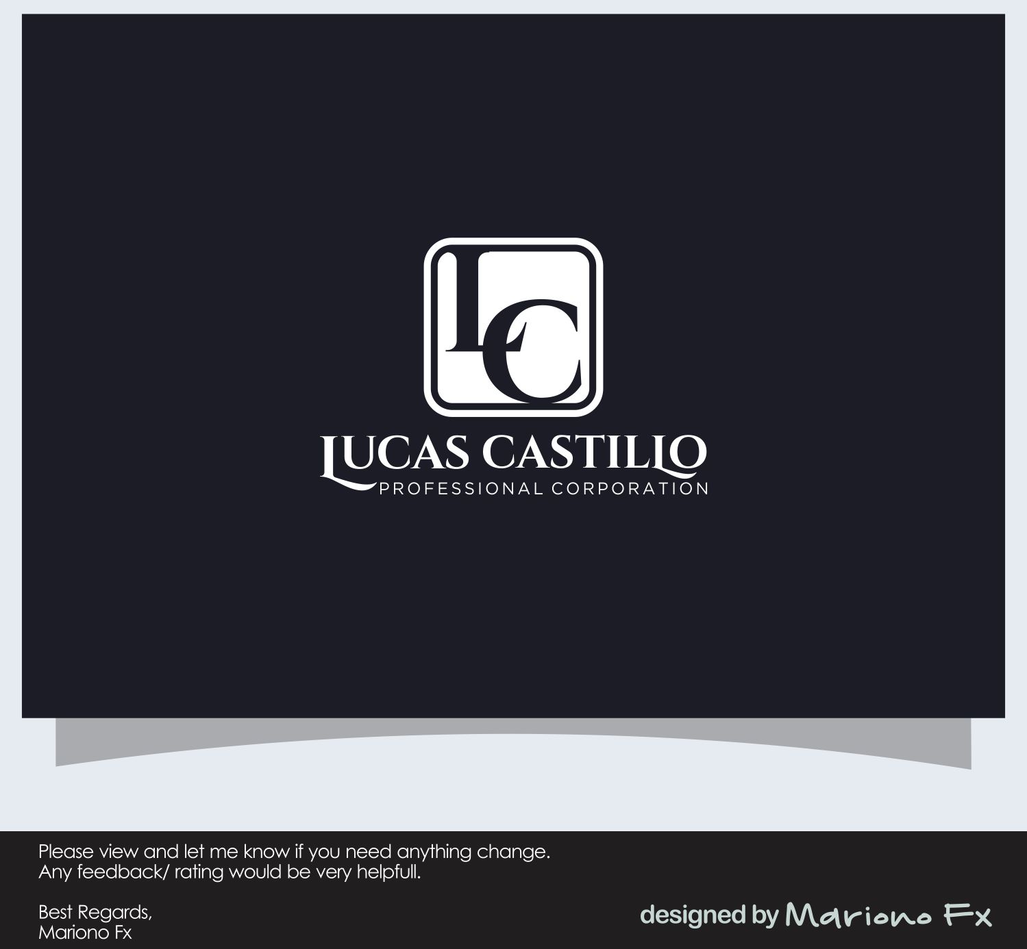 Logo Design by Mariono Fx for Lucas Castillo, PC | Design #18174334