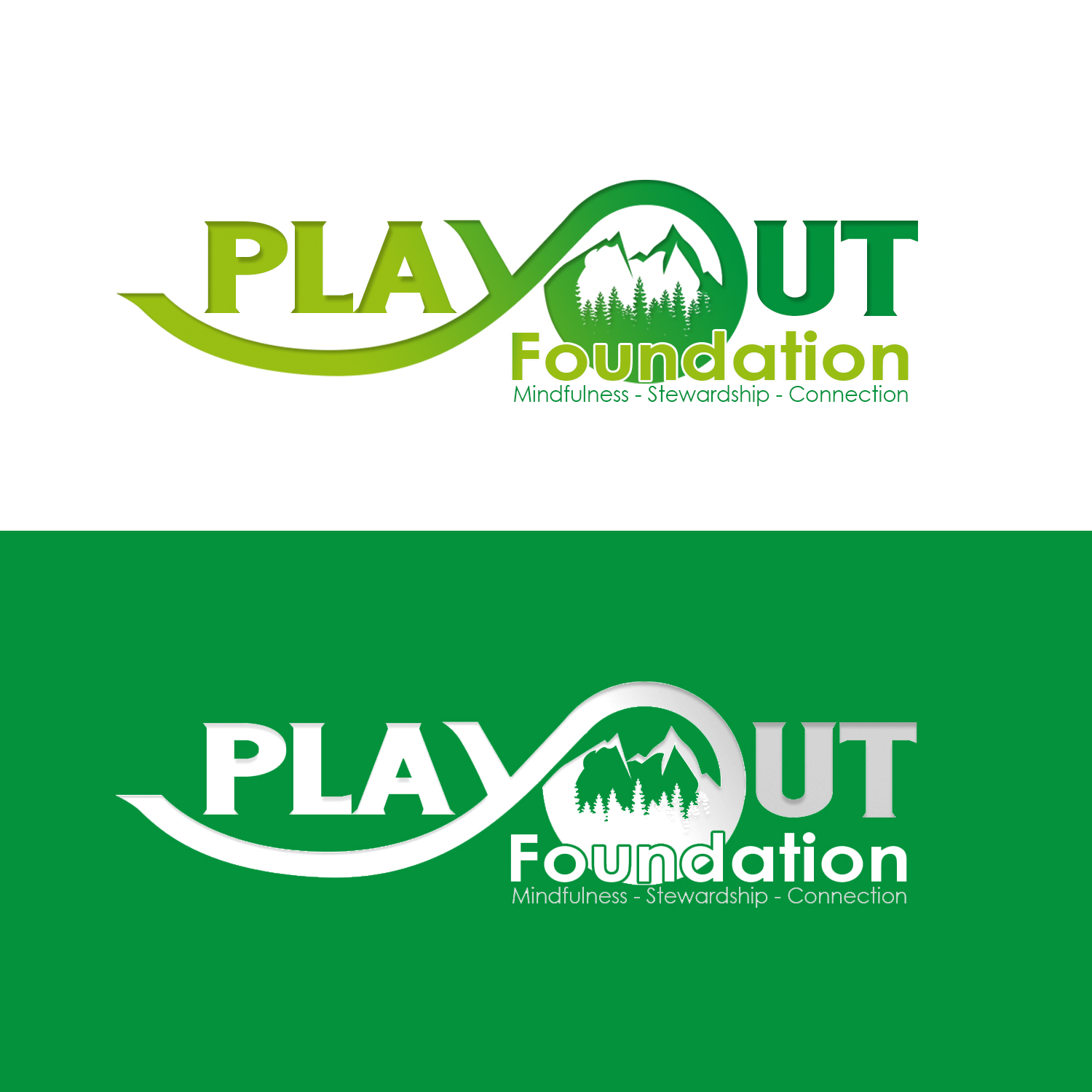 Logo Design by Tridente Studio for PlayOUT Foundation | Design #18165550
