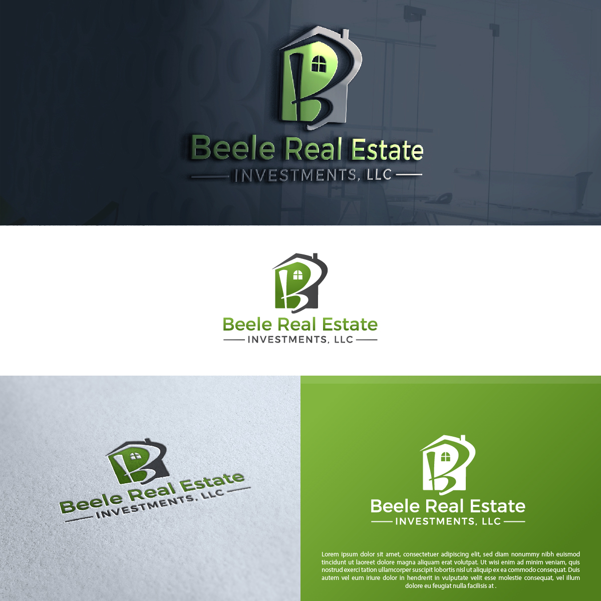 Diseño de Logo por 7bitdesigner para beele real estate investments | Diseño: #18295956