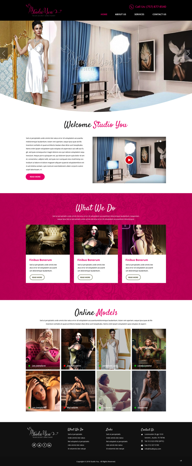Web Design by pb for Studio You | Design #18194103