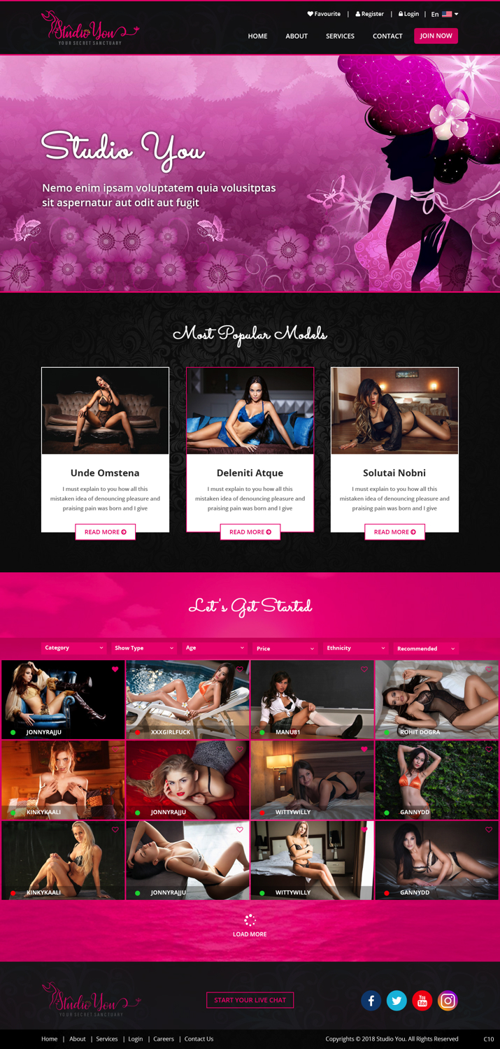 Web Design by pb for Studio You | Design #18194128