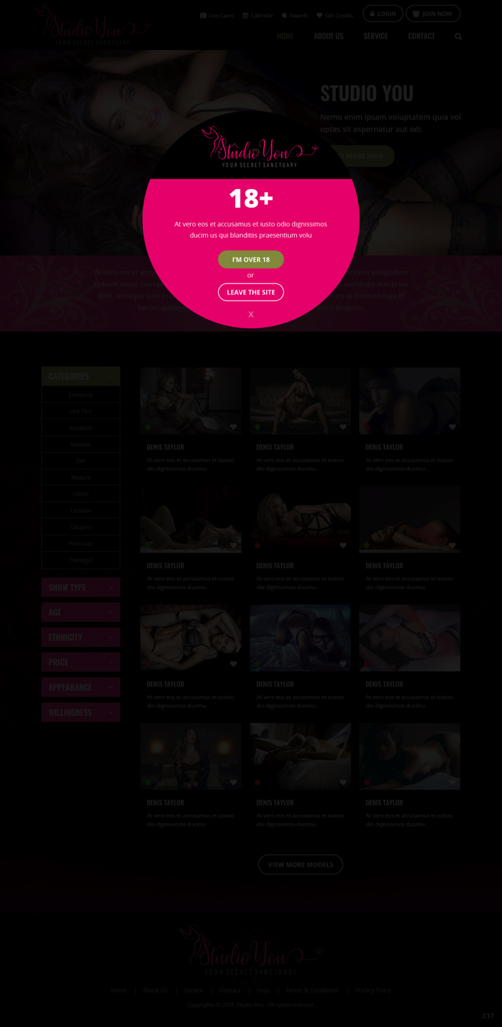 Web Design by pb for Studio You | Design #18194129
