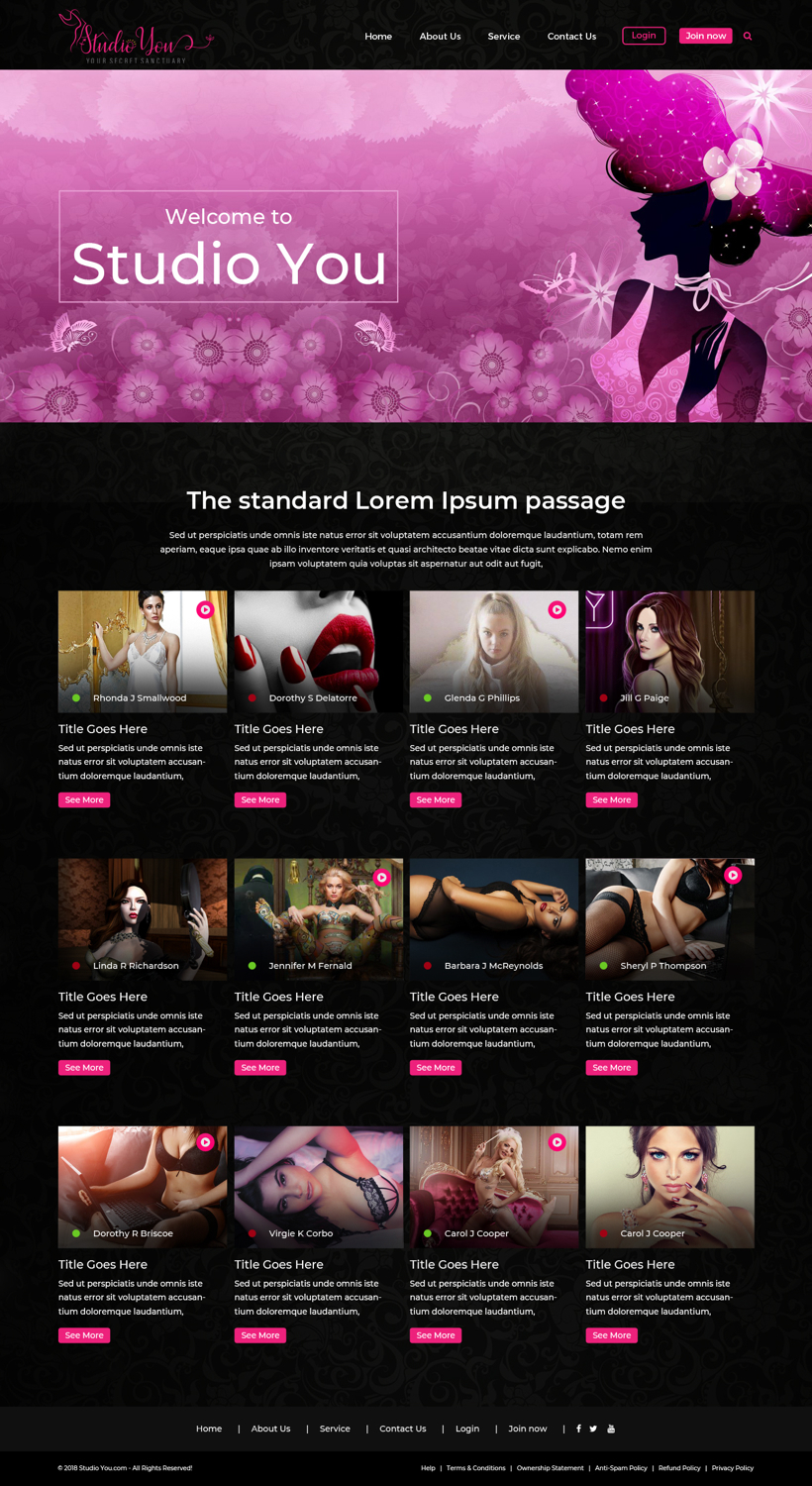 Web Design par pb pour Studio You | Design #18194137