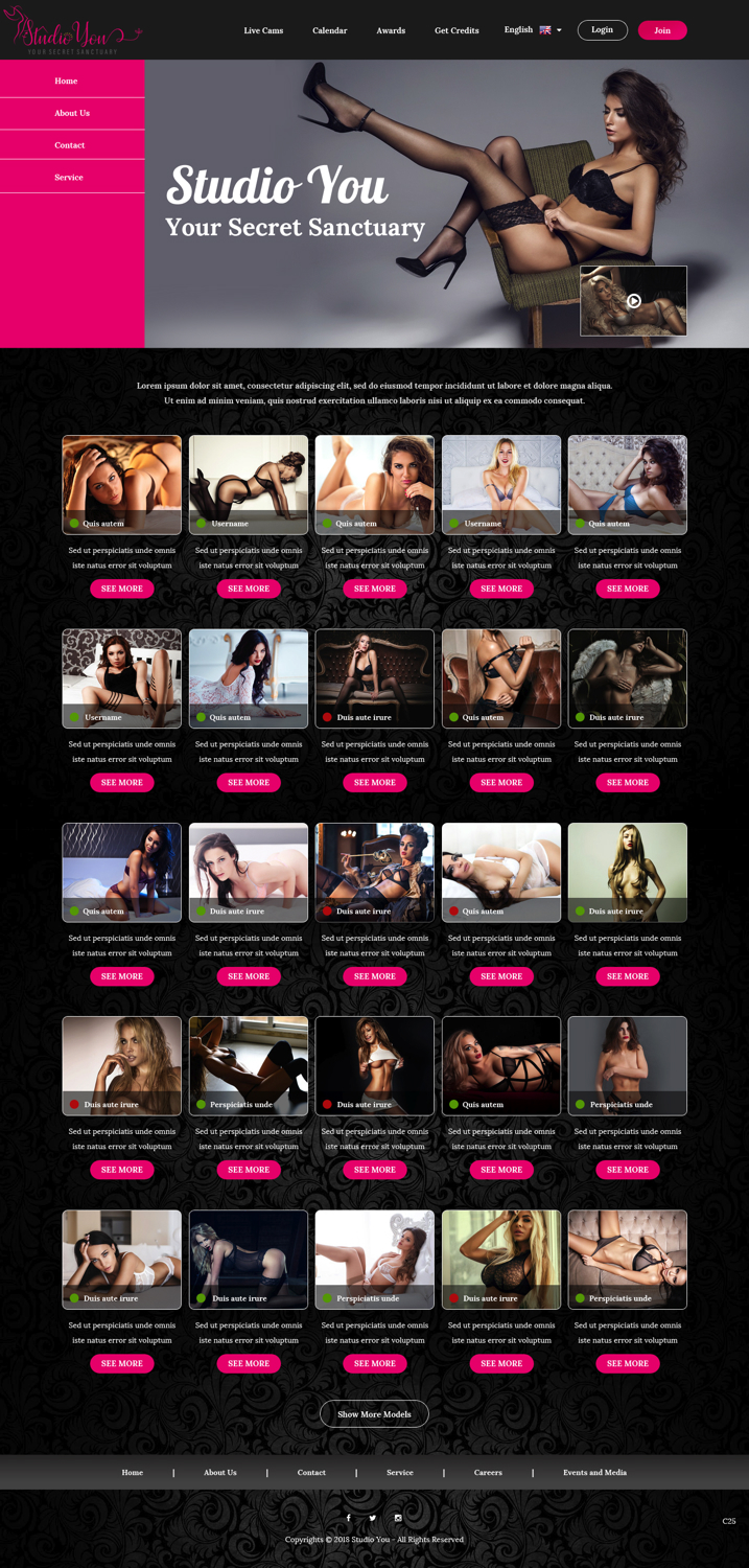 Web Design par pb pour Studio You | Design #18194156
