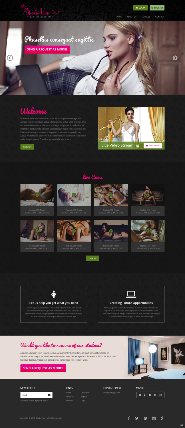 Web Design by pb for Studio You | Design #18194162
