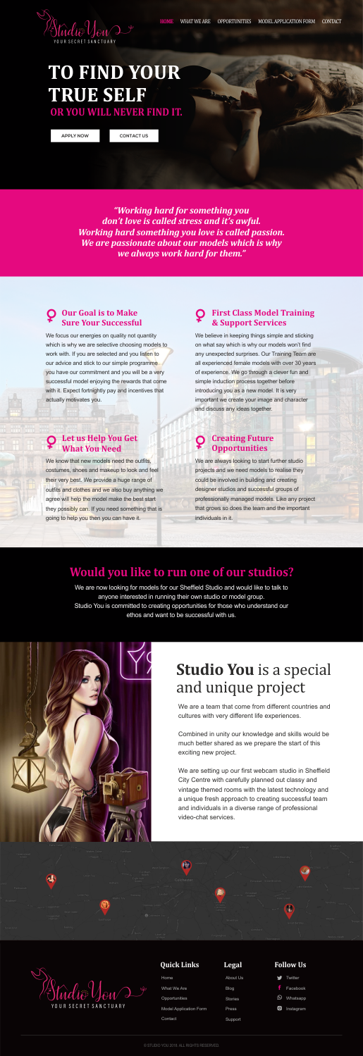 Web Design by CreativeIyke for Studio You | Design #18269519