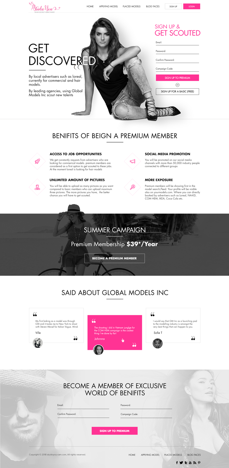 Web Design by DR 100 for Studio You | Design: #18247823