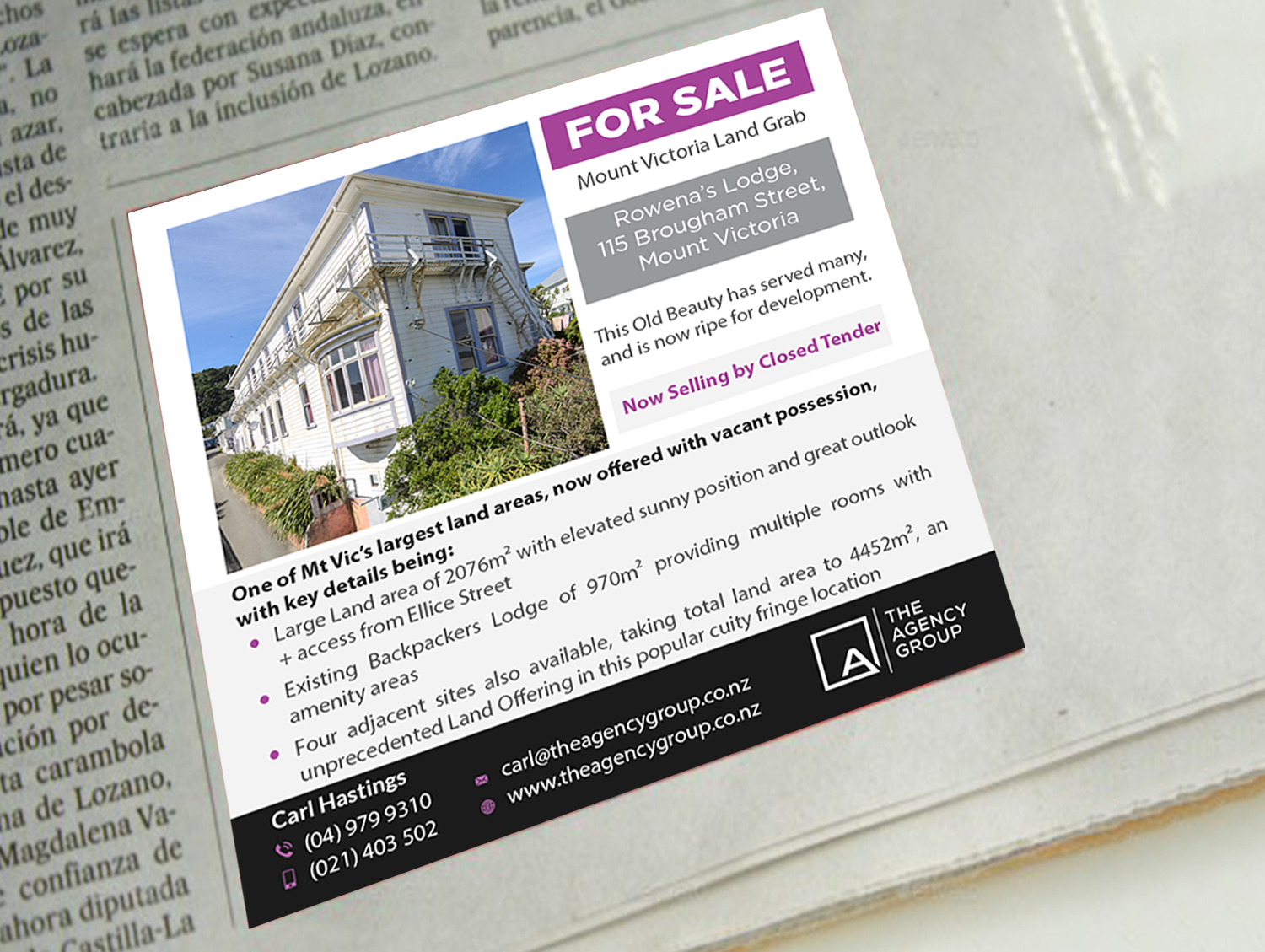 Advertisement Design by creative.bugs for The Agency | Design #18174800