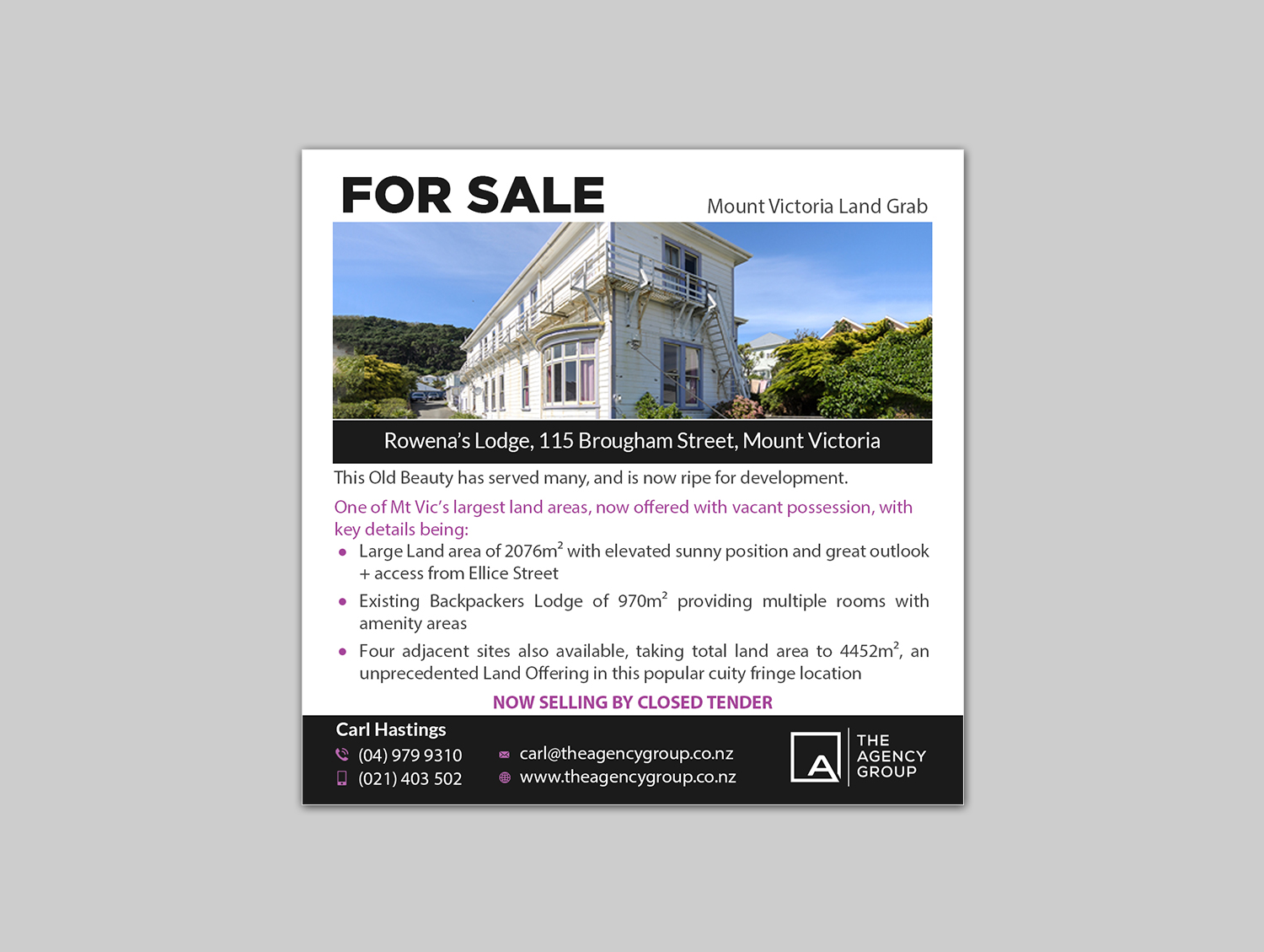 Advertisement Design by creative.bugs for The Agency | Design #18176675