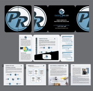 Water, fire, smoke, and mold damage restoration company needs professional corporate branding. | Diseño de Papelería por Titan Solbiz