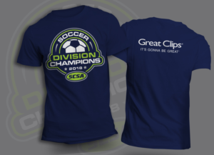 Spring 2018 Champsionship T-shirt for SCSA | T-shirt Design by Ena