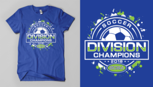 Spring 2018 Champsionship T-shirt for SCSA | T-shirt Design by Barney Stinson