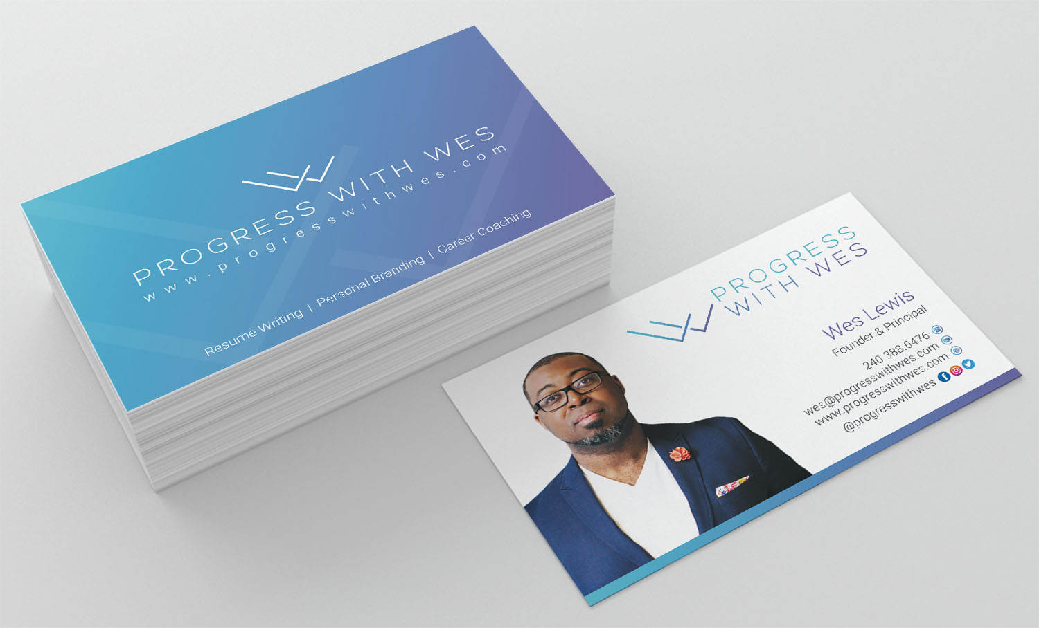 Business Card Design by INDIAN_Ashok for Wes Lewis | Design #18188535