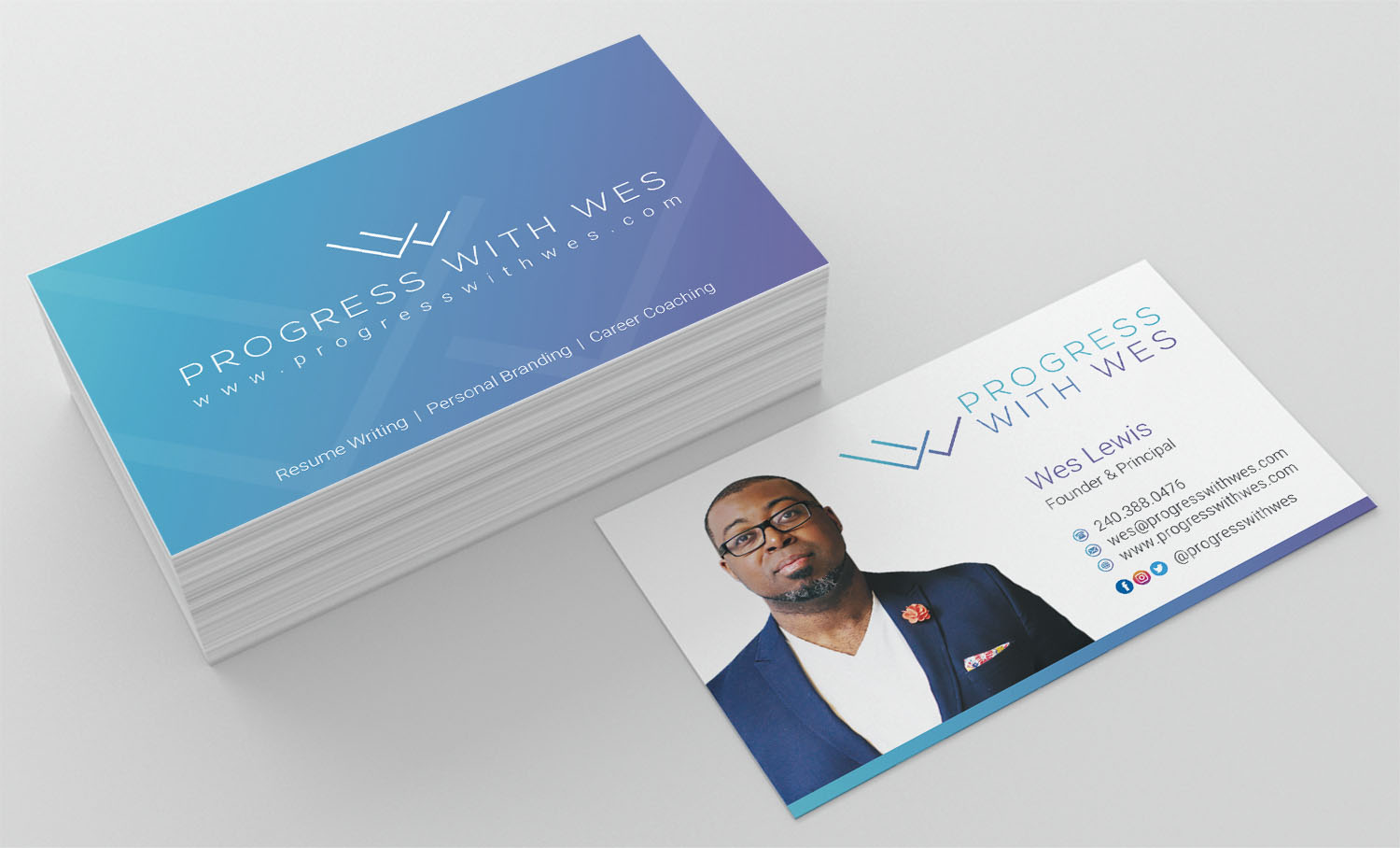 Business Card Design by INDIAN_Ashok for Wes Lewis | Design #18188539