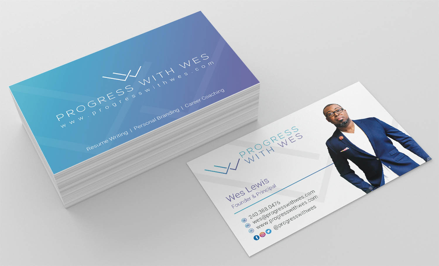 Business Card Design by INDIAN_Ashok for Wes Lewis | Design #18215641