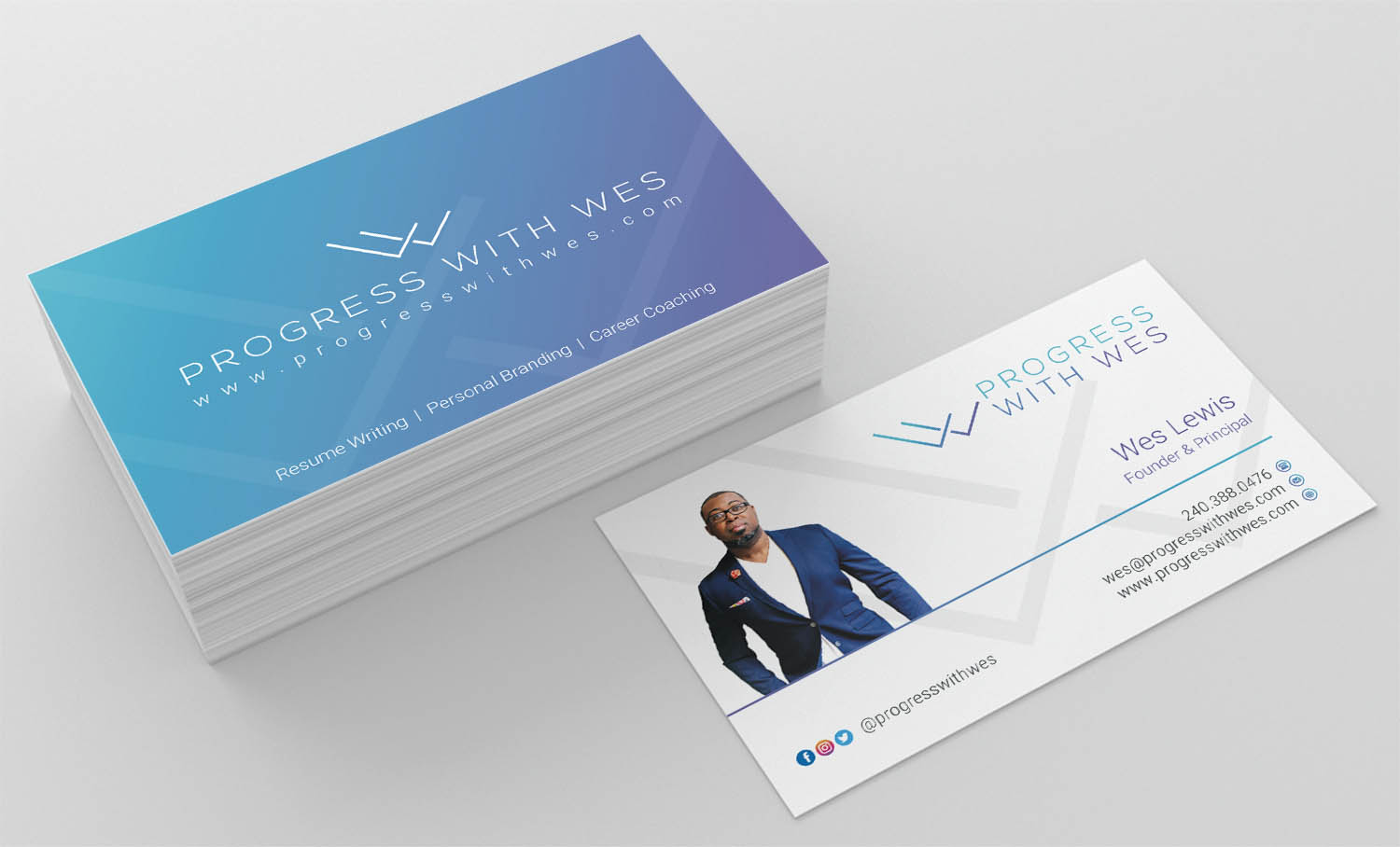 Business Card Design by INDIAN_Ashok for Wes Lewis | Design #18215642