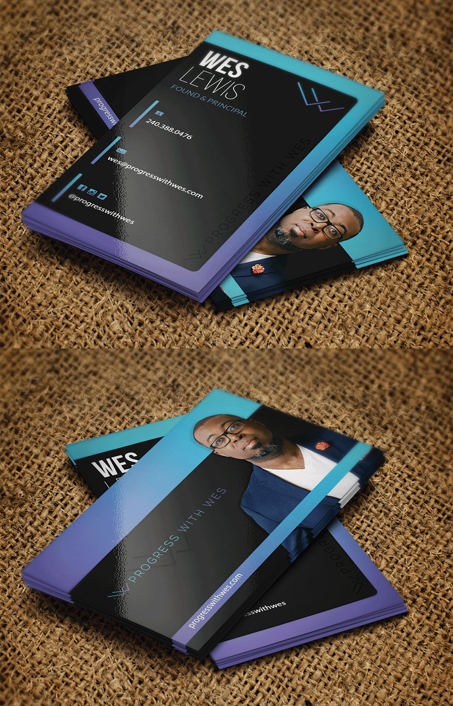 Business Card Design by Riz' for Wes Lewis | Design #18181017