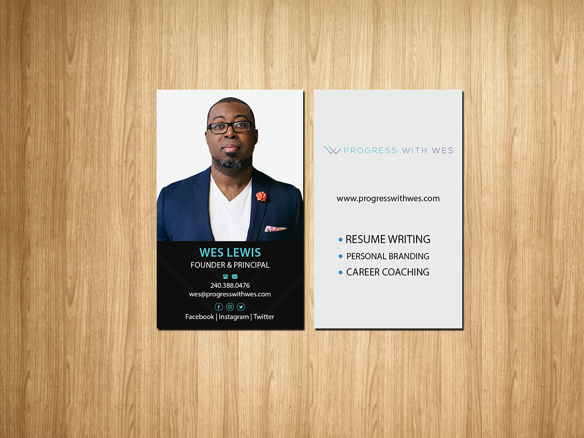 Visitenkarten-Design von Creations Box 2015 für Wes Lewis | Design #18184342