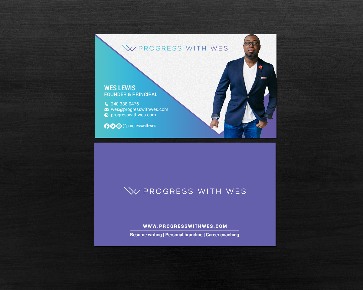 Business Card Design by chandrayaan.creative for Wes Lewis | Design #18177929