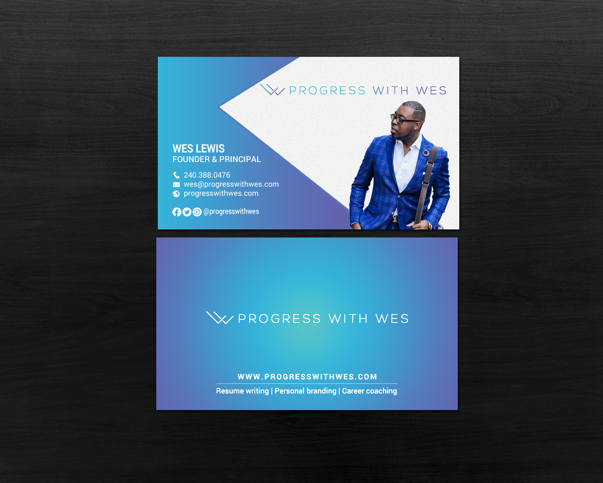 Business Card Design by chandrayaan.creative for Wes Lewis | Design #18177930