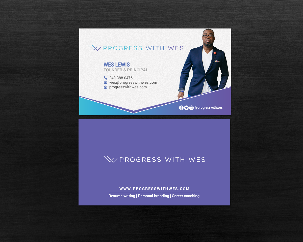 Business Card Design by chandrayaan.creative for Wes Lewis | Design #18177931