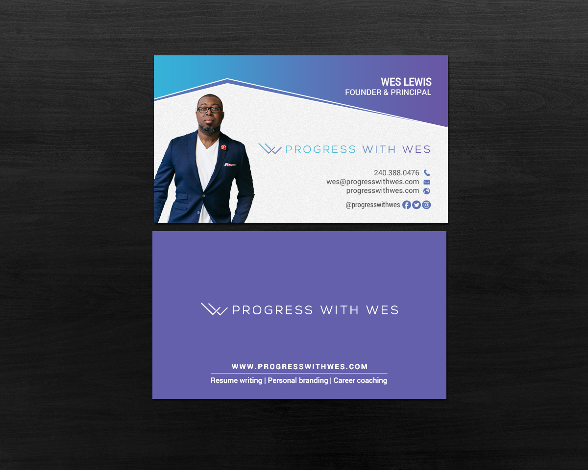 Business Card Design by chandrayaan.creative for Wes Lewis | Design #18177933