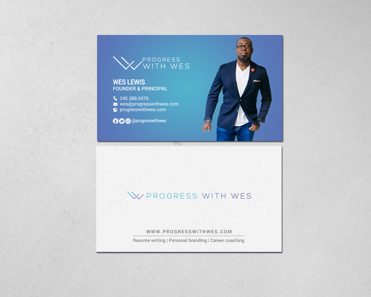 Business Card Design by chandrayaan.creative for Wes Lewis | Design #18177942