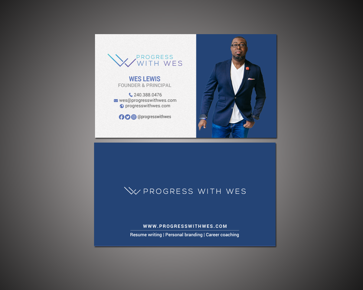 Business Card Design by chandrayaan.creative for Wes Lewis | Design #18177943