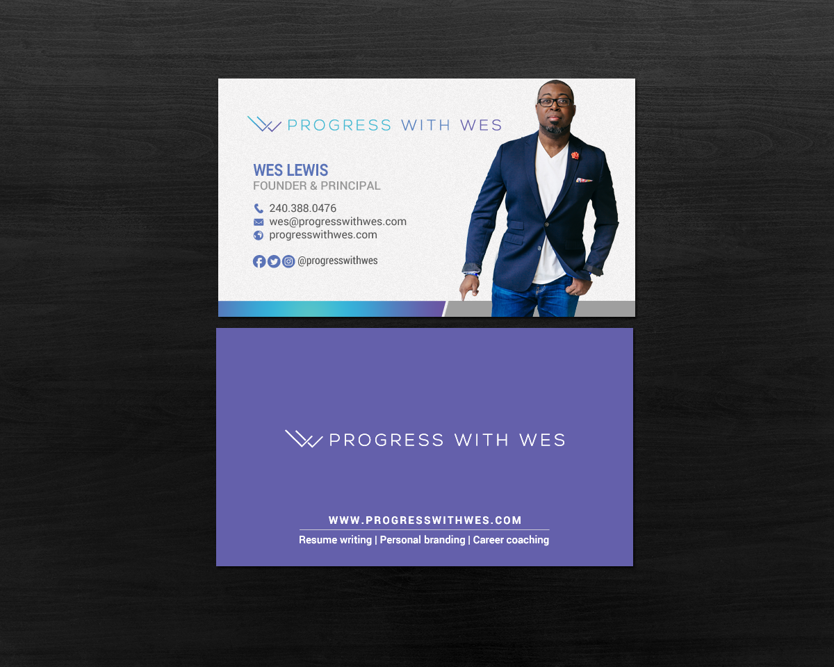 Business Card Design by chandrayaan.creative for Wes Lewis | Design #18177944