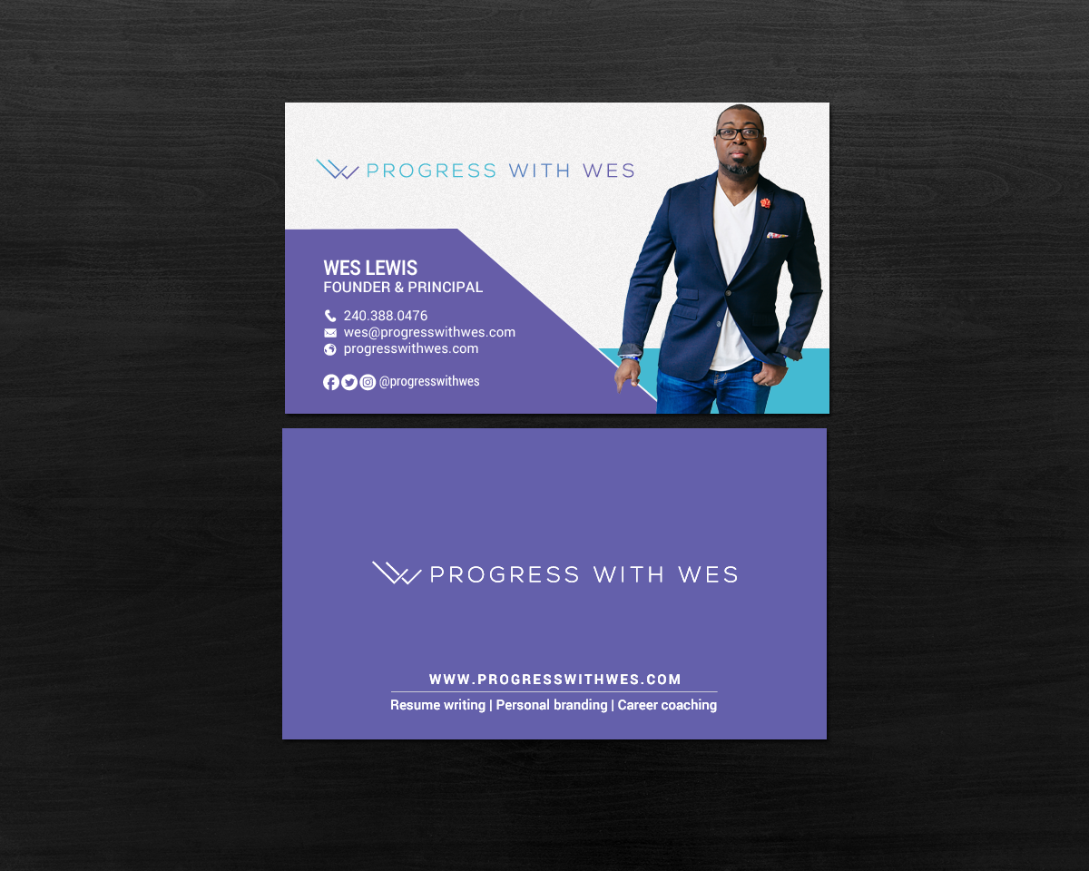 Business Card Design by chandrayaan.creative for Wes Lewis | Design #18177948