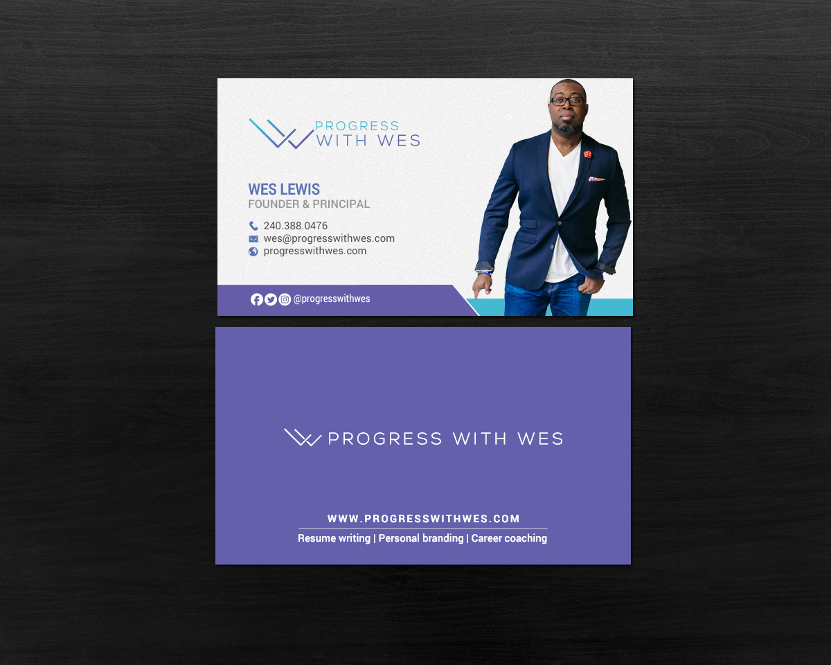 Business Card Design by chandrayaan.creative for Wes Lewis | Design #18177949
