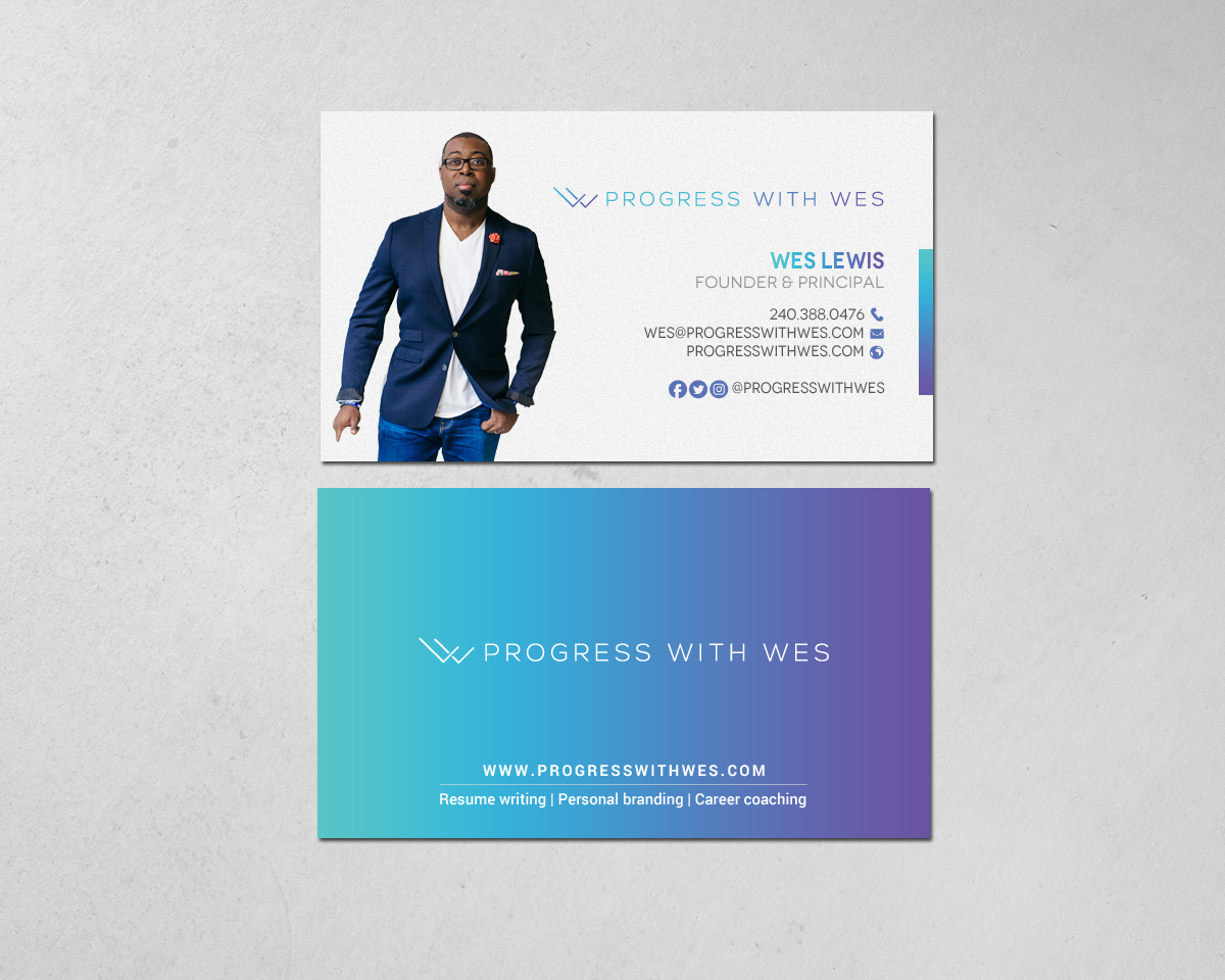Business Card Design by chandrayaan.creative for Wes Lewis | Design #18182077