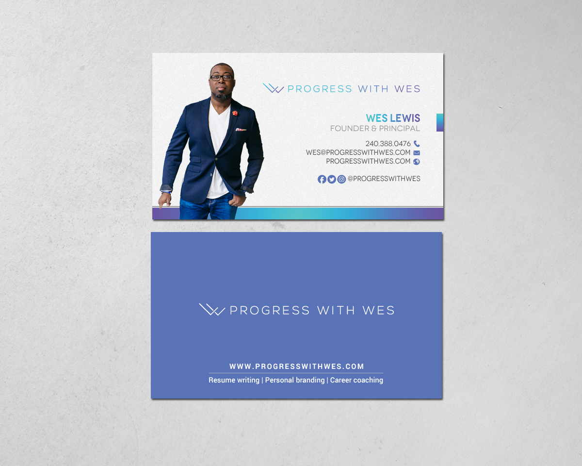 Business Card Design by chandrayaan.creative for Wes Lewis | Design #18182078