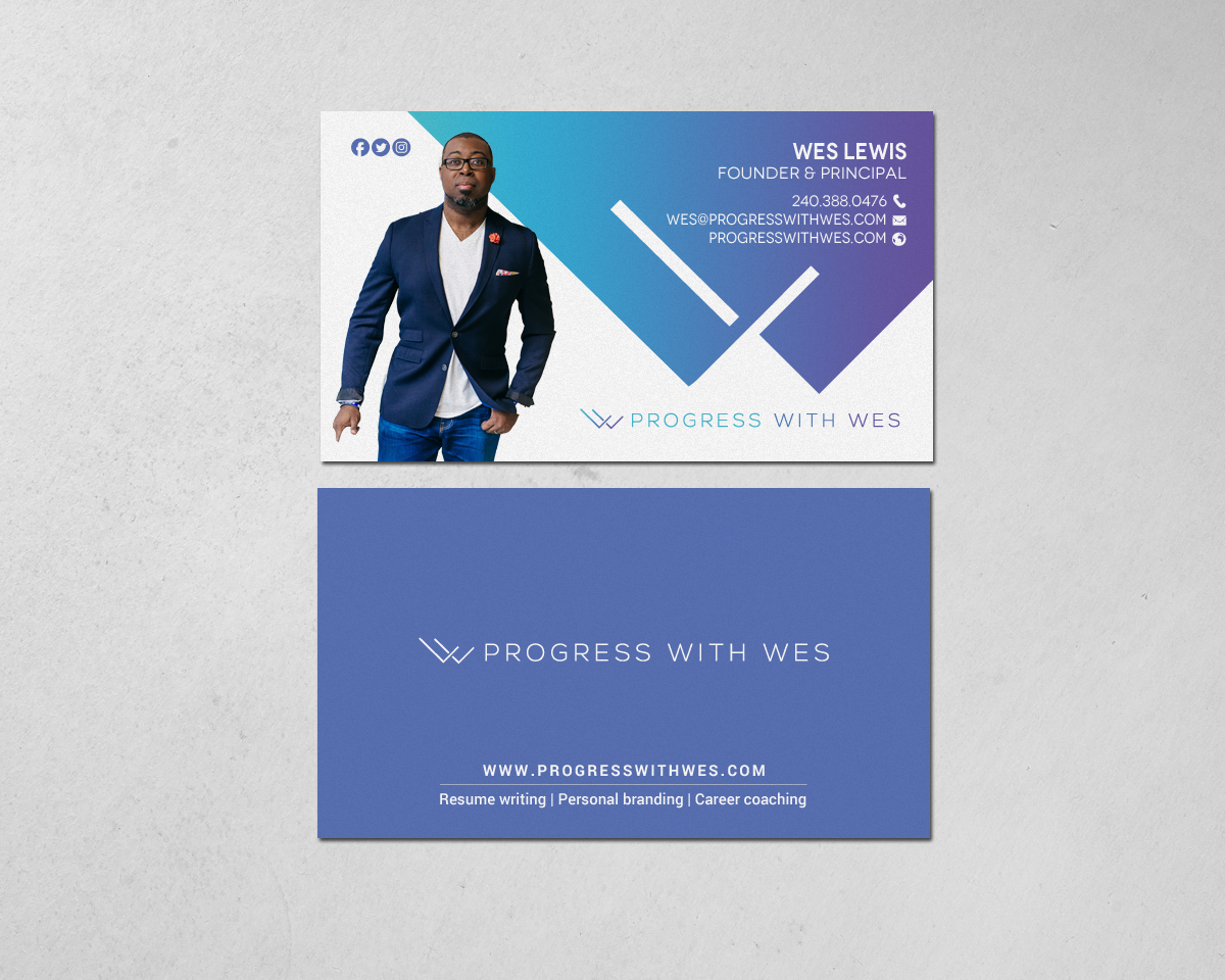 Business Card Design by chandrayaan.creative for Wes Lewis | Design #18182081