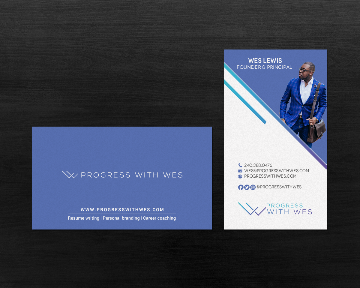 Business Card Design by chandrayaan.creative for Wes Lewis | Design #18182109